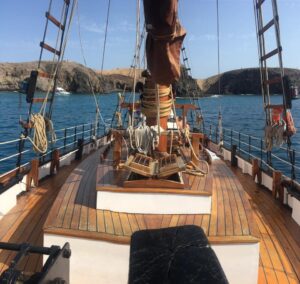 Velero histórico Ora et labora en Lanzarote